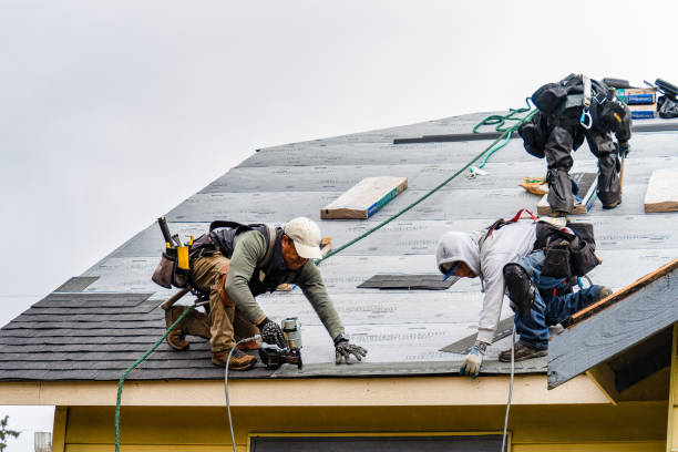 Professional Roofing technician working in Melcroft, PA